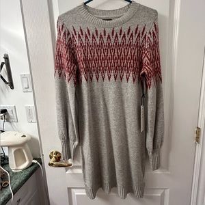 Nicole Miller New York  medium knit dress in a gray Nylon/wool blend.